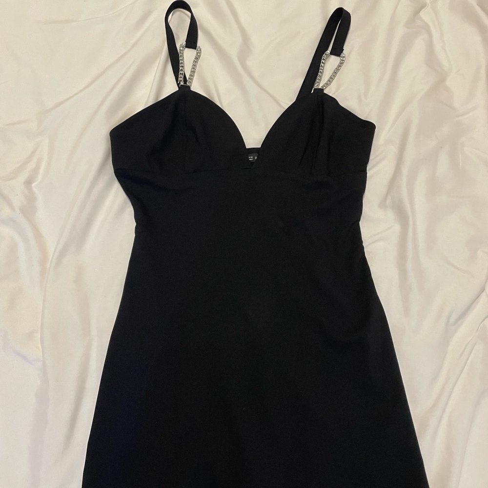 Zara mini dress with diamanté straps
